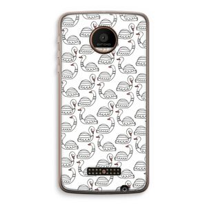Zwanen: Motorola Moto Z Force Transparant Hoesje