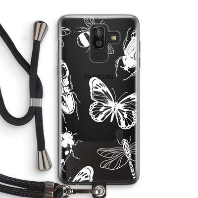 Tiny Bugs: Samsung Galaxy J8 (2018) Transparant Hoesje met koord