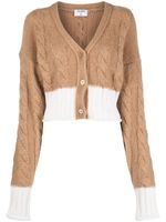 Filippa K cardigan crop en maille torsadée - Tons neutres