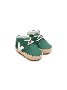 VEJA Kids baskets en toile à patch logo - Vert