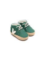 VEJA Kids baskets en toile à patch logo - Vert - thumbnail