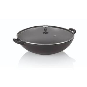 Wokpan Gietijzer Zwart, 36 cm - Kela | Calido