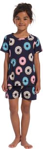 Blauw donuts meisjes shortama Rebelle