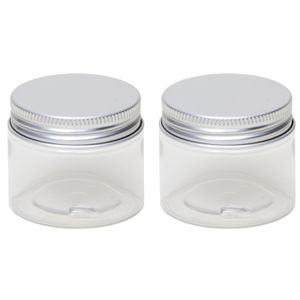 20x stuks kunststof mini weckpot/inmaakpot 50 ml met schroefdeksel