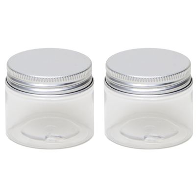 20x stuks kunststof mini weckpot/inmaakpot 50 ml met schroefdeksel