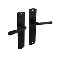 Intersteel Deurkruk Helena op schild 235x45mm Blind zwart Intersteel Deurkruk Helena op schild 235x45mm Blind zwart