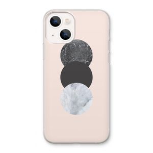 Marmeren cirkels: iPhone 13 Transparant Hoesje