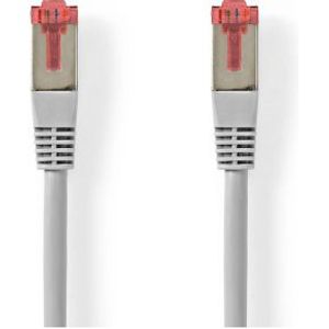 CAT6-kabel | RJ45 Male | RJ45 Male | SF/UTP | 10.0 m | Rond | PVC | Grijs | Label