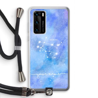 Sterrenbeeld - Licht: Huawei P40 Transparant Hoesje met koord