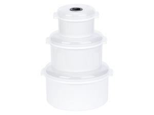 LIVARNO home Set magnetronbakjes met deksel (Wit)