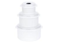 LIVARNO home Set magnetronbakjes met deksel (Wit)