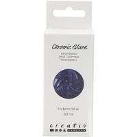 Creativ Company Keramiek glazuur, 984-1101 °c, dekkend, federal blue, 60 ml/ 1 fles