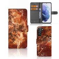 Samsung Galaxy S22 Plus | Bookcase | Marmer Bruin | Portemonnee hoesje