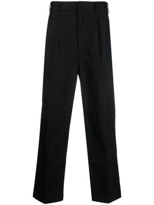 Emporio Armani pantalon droit à plis - Noir