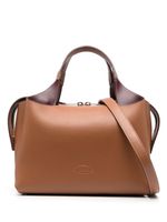 Tod's sac à main Boston médium en cuir - Marron - thumbnail