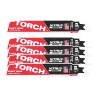 Milwaukee Heavy Duty TORCH™ met Nitrus Carbide™ | TCT TORCH NITRUS 150mm x 10 Tpi | 5 pc - 48476551