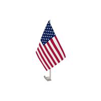 Amerika/USA autoraamvlag -28 x 44 cm - Amerikaanse auto feestartikelen/versiering