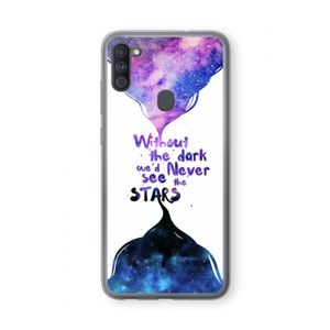 Stars quote: Samsung Galaxy A11 Transparant Hoesje