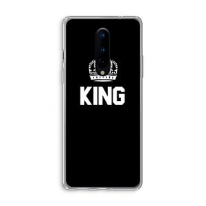 King zwart: OnePlus 8 Transparant Hoesje