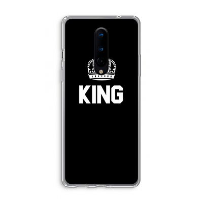 King zwart: OnePlus 8 Transparant Hoesje