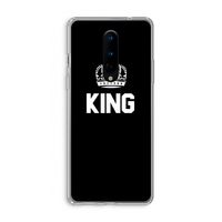 King zwart: OnePlus 8 Transparant Hoesje