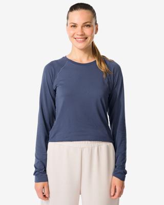 HEMA Damessportshirt Naadloos Donkerblauw (donkerblauw)