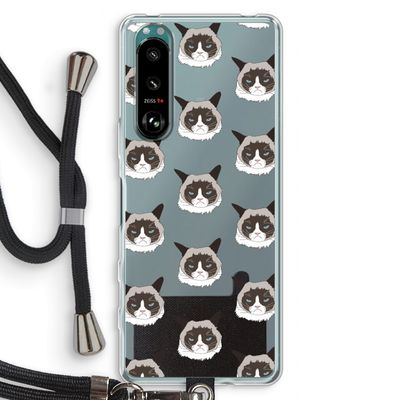 It's a Purrr Case: Sony Xperia 5 III Transparant Hoesje met koord