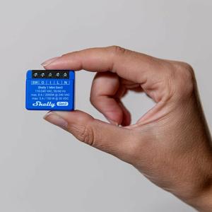 Shelly 1 Mini Gen3 Slimme schakelaar 1P Blauw
