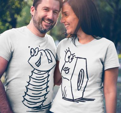 Couple T Shirts Moer en bout
