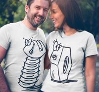 Couple T Shirts Moer en bout