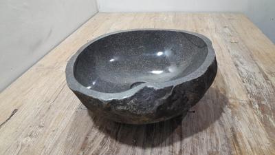 Flussstein Waschschale RM250337, 43x38x15 cm