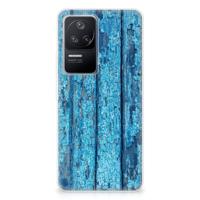 Xiaomi Poco F4 | Bumper Hoesje | Wood Blue