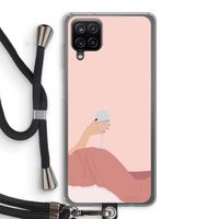 Wine: Samsung Galaxy A12 Transparant Hoesje met koord Wine: Samsung Galaxy A12 Transparant Hoesje met koord