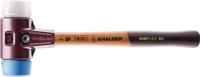 Halder kunststofhamer | lengte 330 mm hoofd-d. 40 mm | zacht/middelhard hout | tpe-soft blauw/superplastic wit | 1 stuk - 3017.040 3017.040