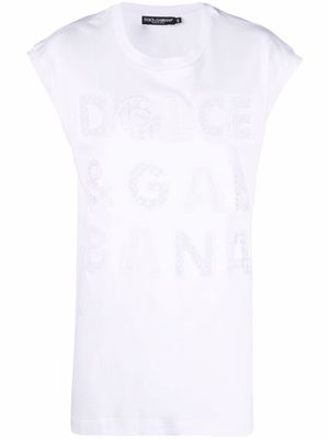 Dolce & Gabbana t-shirt à découpes - Blanc