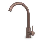 Hotbath BUDDY Wastafelkraan met draaibare uitloop Geborsteld Koper PVD (B104BCP)