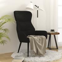 Relaxstoel stof zwart