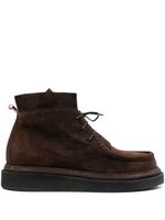 Moma Polacco lace-up suede boots - Marron