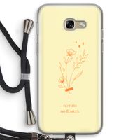 No rain no flowers: Samsung Galaxy A5 (2017) Transparant Hoesje met koord