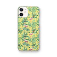 Flamingo party: iPhone 12 Transparant Hoesje