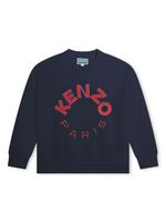 Kenzo Kids sweat en coton à logo brodé - Bleu - thumbnail