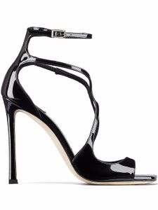 Jimmy Choo sandales Azia 110 mm à bout carré - Noir