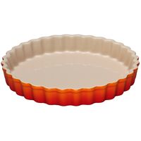 LE CREUSET - Aardewerk - Taartvorm 24cm Oranjerood