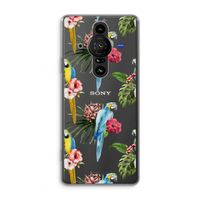 Kleurrijke papegaaien: Sony Xperia Pro-I Transparant Hoesje