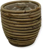 Rotan Ballon plantenmand 10x9cm