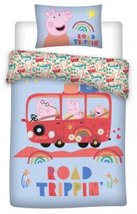 Peppa Pig Dekbedovertrek Road Trip 100 x 135 Cm Katoen