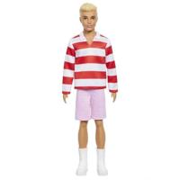 Barbie - Ken Fashionistas Bambola con top a righe rosse e pantaloncini - Barbie - HYV01