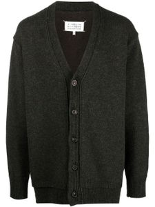 Maison Margiela cardigan à col v - Vert