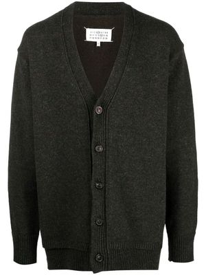 Maison Margiela cardigan à col v - Vert