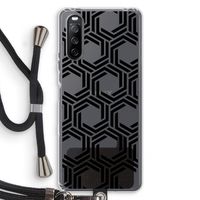 Geometrisch patroon: Sony Sony Xperia 10 III Transparant Hoesje met koord